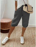 Jade | Women's Cotton Bermuda Shorts, Relaxed-Fit Warm-Weather Shorts | Dressific | Abrikoos