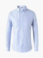 Jasper | Women's Striped Shirt, Vertical Stripe Classic Blouse | Dressific
