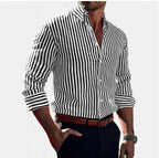 Jasper | Women's Striped Shirt, Vertical Stripe Classic Blouse | Dressific
