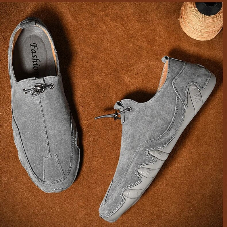 Jordan | Men's Leather Loafers, Slip-On Loafers | Dressific | Grijs