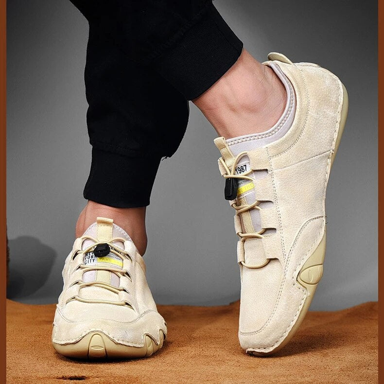 Jordan | Men's Leather Loafers, Slip-On Loafers | Dressific | Beige