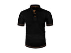 Kane | Men's Knitted Polo Shirt with Contrast Trim, Short Sleeve Polo | Dressific
