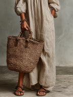 Kendall | Women's Cotton-Linen Off-Shoulder Maxi Dress, Flattering Summer Dress for Holidays and Everyday Wear, Flattering Summer Dress for Holidays and Everyday Wear - image 4