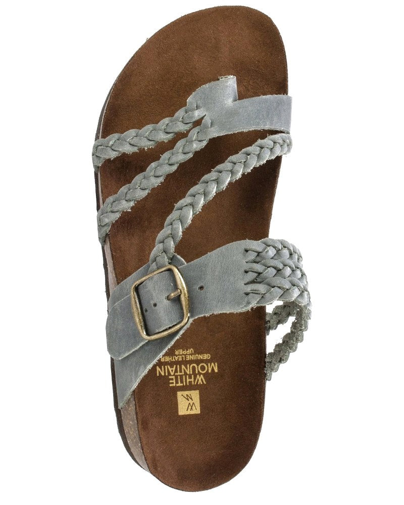 Kiera | Women's Braided Strap Toe-Loop Sandals, Textured Warm-Weather Sandals | Dressific | Red