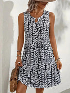 Kirra | Women's Lightweight Summer Dress, Fluid Graphic Print Dress | Dressific