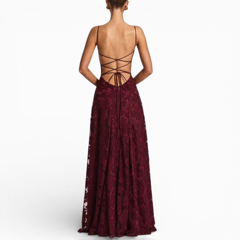 Kirra | Women's Sleeveless Maxi Dress with Floral Print, Fitted Bodice Occasion Dress | Dressific