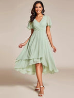 Kirsty | Women's Midi Dress with Lace Detail, Romantic Midi Dress | Dressific