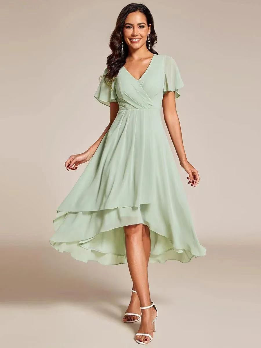Kirsty | Women's Midi Dress with Lace Detail, Romantic Midi Dress | Dressific