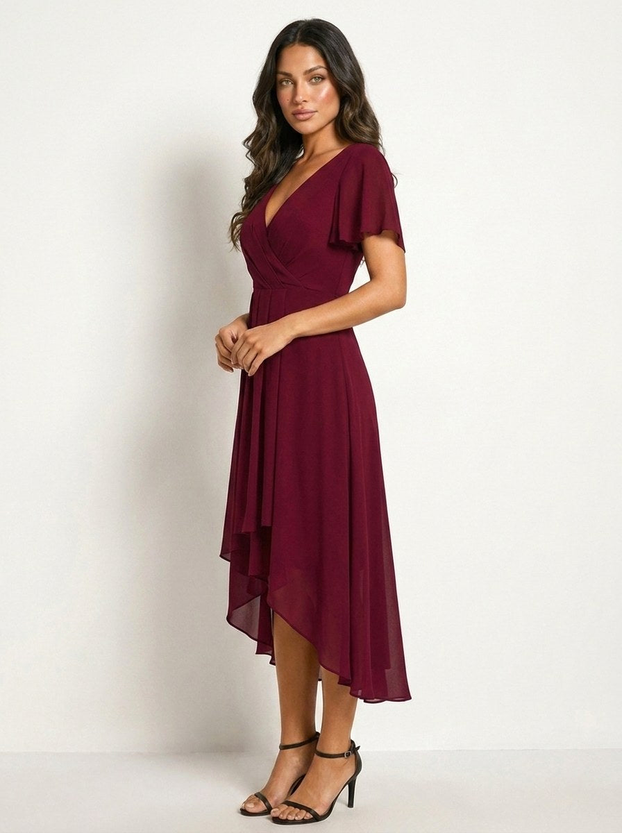 Kirsty | Women's Midi Dress with Lace Detail, Romantic Midi Dress | Dressific | Licht groen