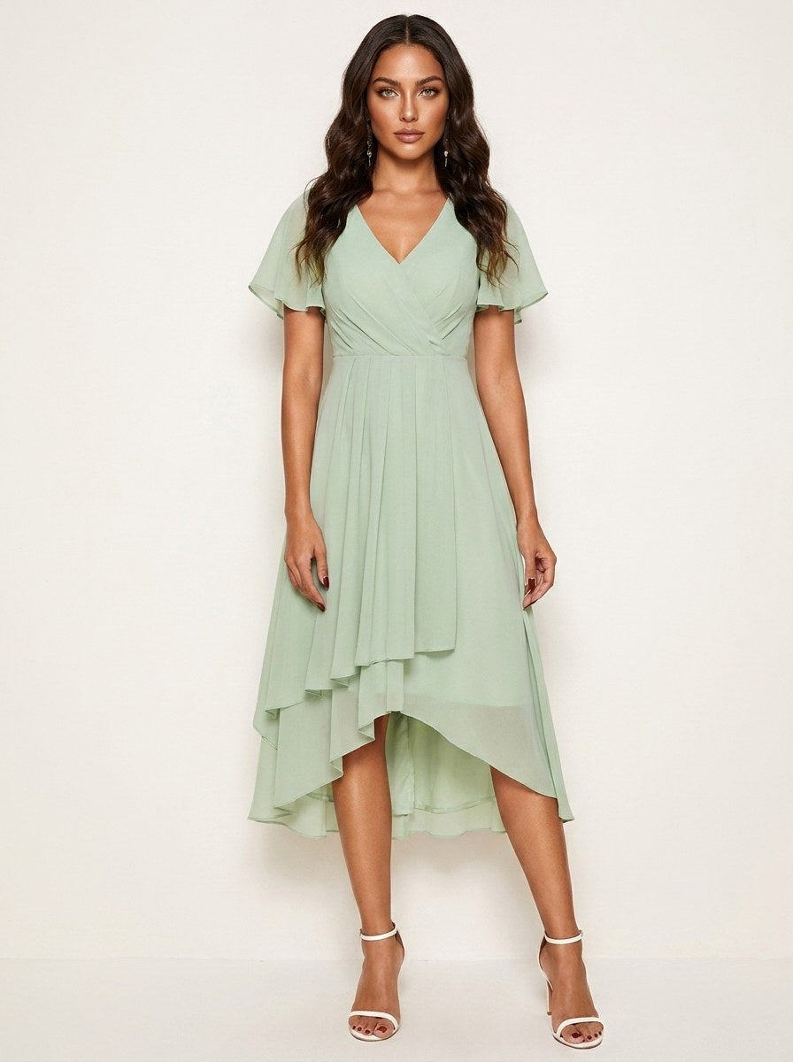 Kirsty | Women's Midi Dress with Lace Detail, Romantic Midi Dress | Dressific