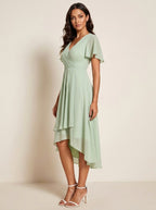 Kirsty | Women's Midi Dress with Lace Detail, Romantic Midi Dress | Dressific