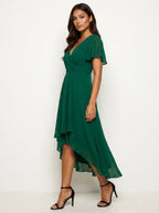 Kirsty | Women's Midi Dress with Lace Detail, Romantic Midi Dress | Dressific