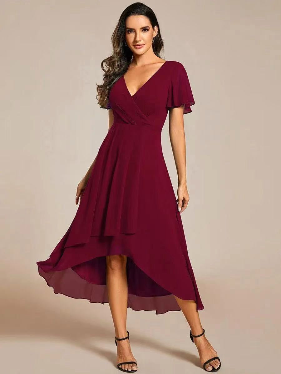 Kirsty | Women's Midi Dress with Lace Detail, Romantic Midi Dress | Dressific