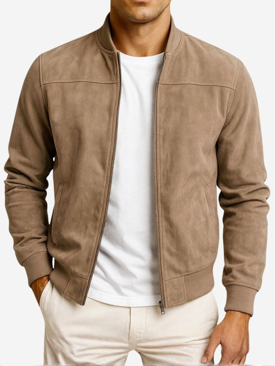 Lachlan | Men's Suede Leather Jacket, Tailored Smart Blazer | Dressific