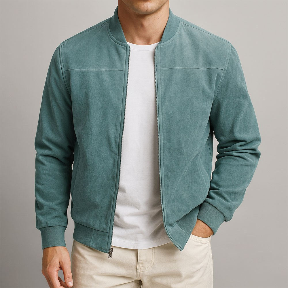 Lachlan | Men's Suede Leather Jacket, Tailored Smart Blazer | Dressific