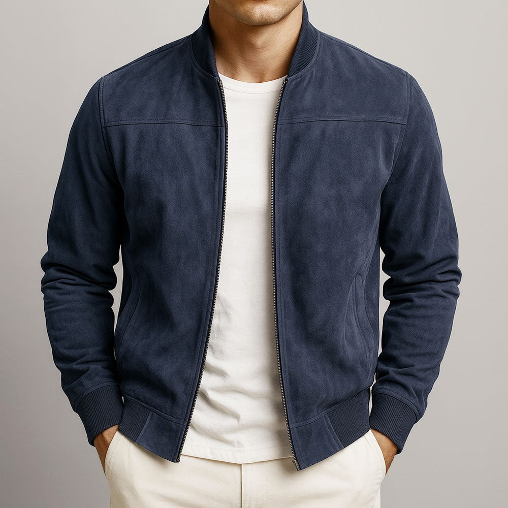 Lachlan | Men's Suede Leather Jacket, Tailored Smart Blazer | Dressific