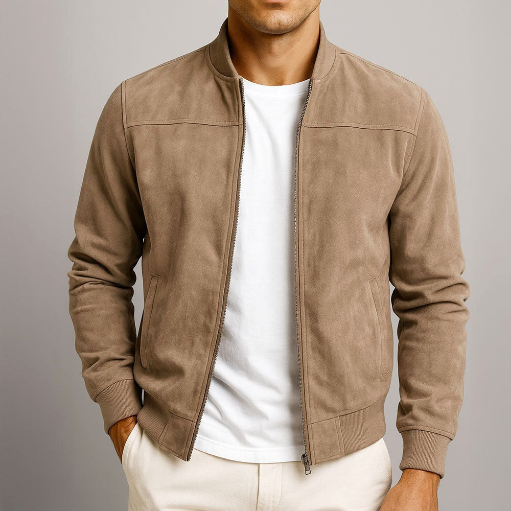 Lachlan | Men's Suede Leather Jacket, Tailored Smart Blazer | Dressific
