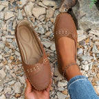 Leah | Women's Orthopedic Comfort Flat - Brown