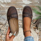 Leah | Women's Orthopedic Comfort Flats, Supportive Summer Comfort Shoes for Work and Everyday Wear