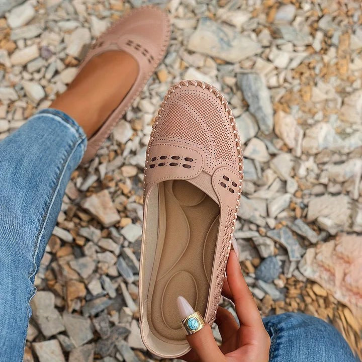 Leah | Women's Orthopedic Comfort Flats, Supportive Summer Comfort Shoes for Work and Everyday Wear