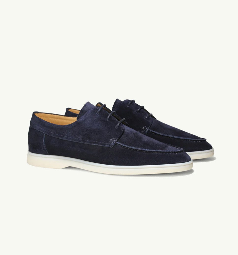 Levi | Men's Suede-Effect Lace-Up Loafers, Classic Everyday Loafers | Dressific | Beige
