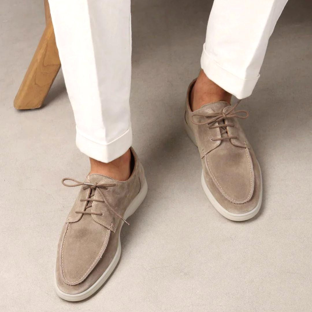 Levi | Men's Suede-Effect Lace-Up Loafers, Classic Everyday Loafers | Dressific