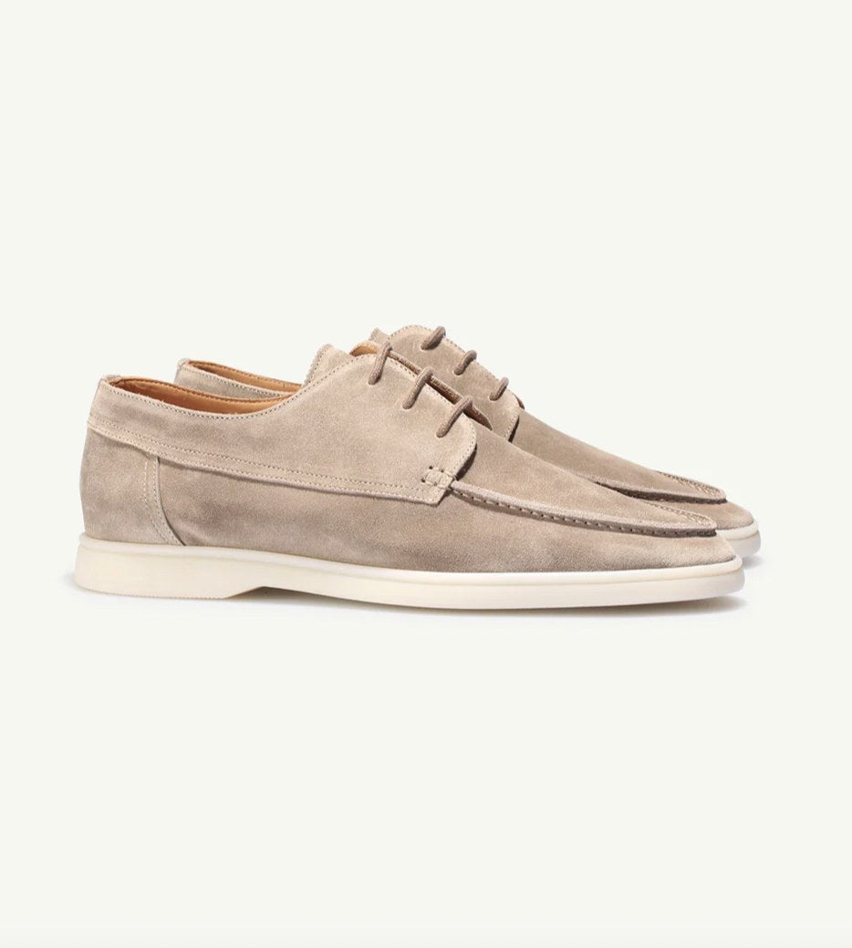 Levi | Men's Suede-Effect Lace-Up Loafers, Classic Everyday Loafers | Dressific