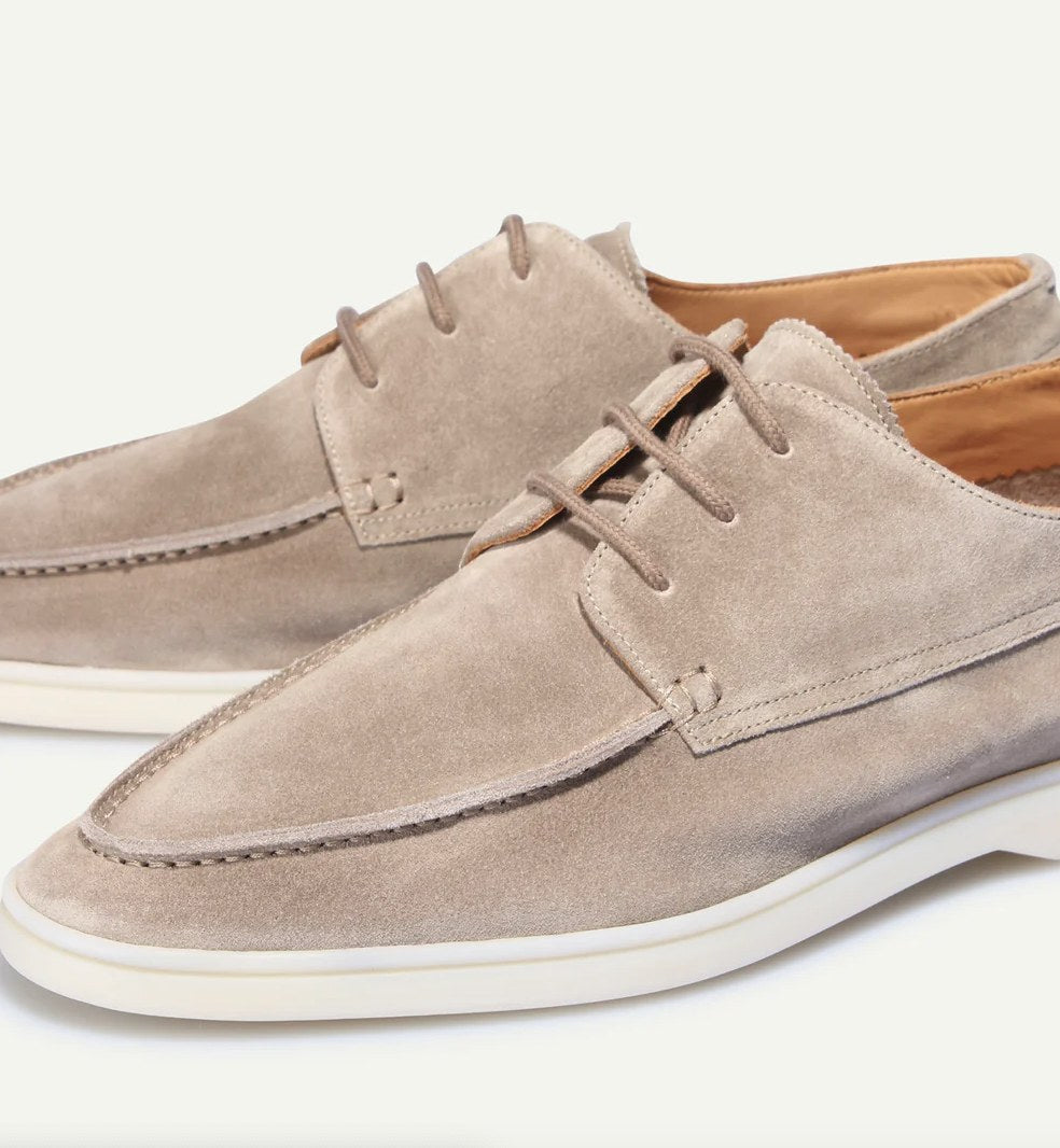 Levi | Men's Suede-Effect Lace-Up Loafers, Classic Everyday Loafers | Dressific