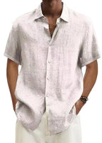 Liam | Men's Short-Sleeve Shirt, Relaxed Japanese-Style Holiday Shirt | Dressific