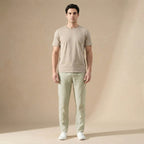 Luke | Men's Linen Trousers, Regular Fit Summer Trousers | Dressific | Wit