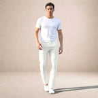 Luke | Men's Linen Trousers, Regular Fit Summer Trousers | Dressific