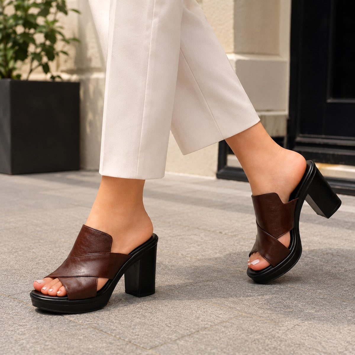 Mackenzie | Women's Comfortable Block Heel Sandals, Supportive Everyday Sandals | Dressific