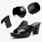 Mackenzie | Women's Comfortable Block Heel Sandals, Supportive Everyday Sandals | Dressific