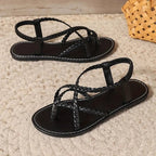 Maddison | Women's Woven-Strap Orthopaedic Sandals, Lightweight Comfort Sandals | Dressific