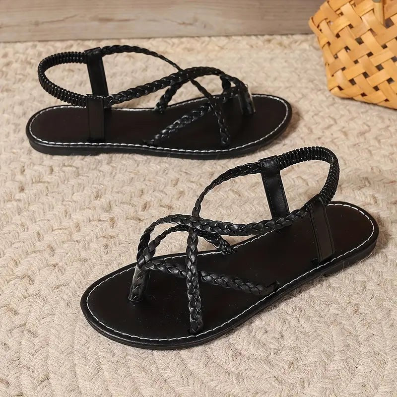 Maddison | Women's Woven-Strap Orthopaedic Sandals, Lightweight Comfort Sandals | Dressific