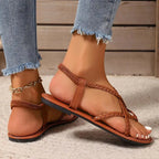 Maddison | Women's Woven-Strap Orthopaedic Sandals, Lightweight Comfort Sandals | Dressific