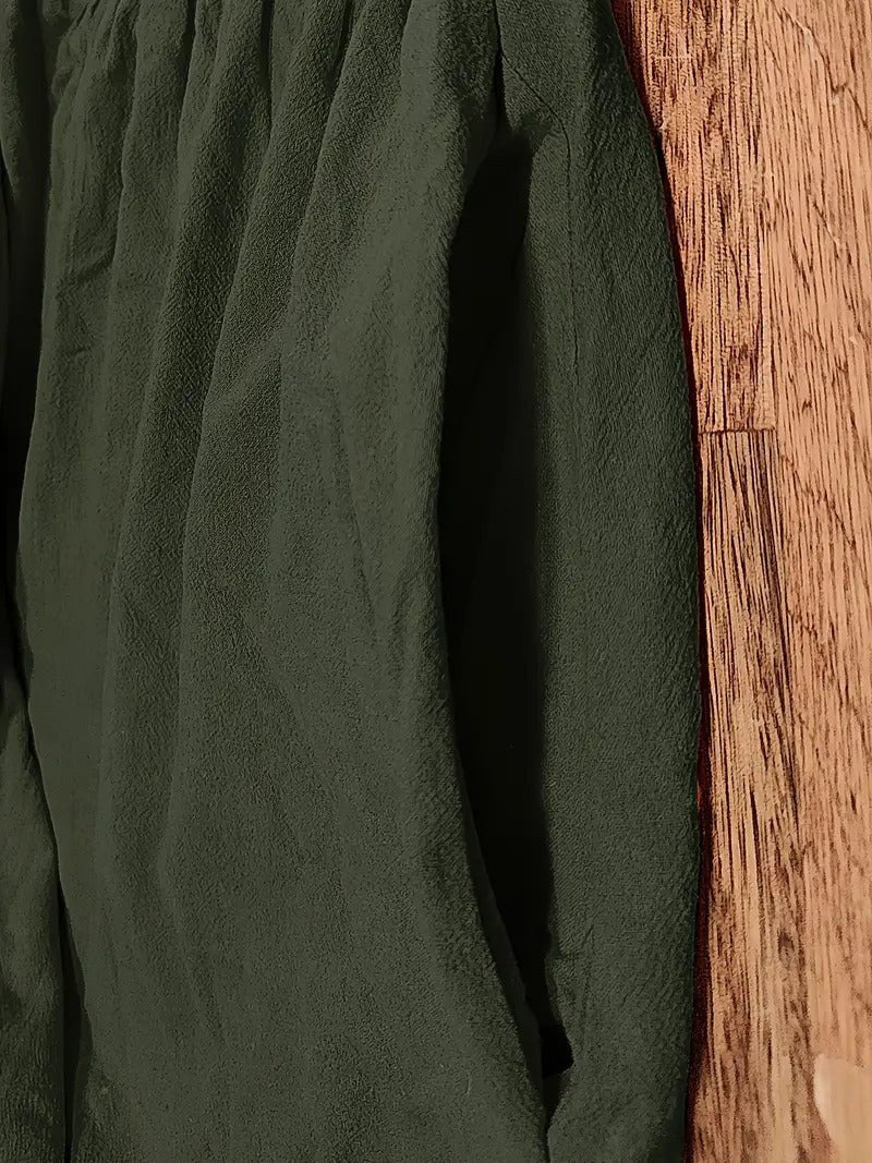 Madison | Women's Fluid Cotton Dress with Practical Pockets, Everyday Midi Dress | Dressific