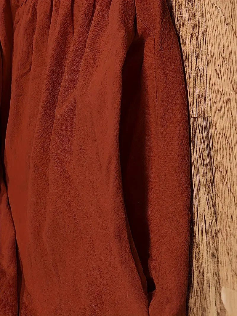 Madison | Women's Fluid Cotton Dress with Practical Pockets, Everyday Midi Dress | Dressific