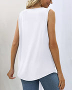 Madison | Women's Square Neck Pleated Tank Top, Lightweight Summer Top for Holidays and Casual Wear, Lightweight Summer Top for Holidays and Casual Wear - image 8