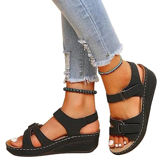 Matilda | Women's Orthopaedic Slip-On Sandals, Supportive Walking Sandals | Dressific
