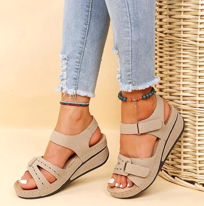Matilda | Women's Orthopaedic Slip-On Sandals, Supportive Walking Sandals | Dressific