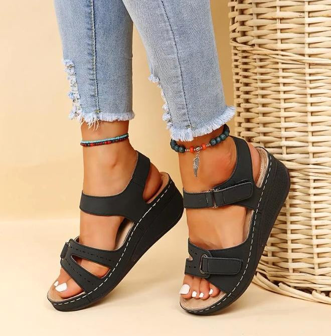Matilda | Women's Orthopaedic Slip-On Sandals, Supportive Walking Sandals | Dressific