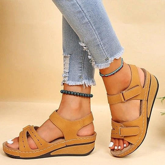 Matilda | Women's Orthopaedic Slip-On Sandals, Supportive Walking Sandals | Dressific