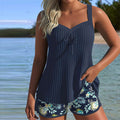 Mikayla | Women's Soft Tankini Top, Bohemian Beach Swimwear | Dressific