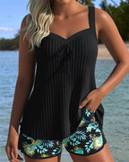 Mikayla | Women's Soft Tankini Top, Bohemian Beach Swimwear | Dressific