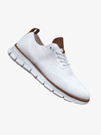 Mitchell | Men's Orthopedic Walking Shoes, Wide Toe Box Support Shoes | Dressific | White
