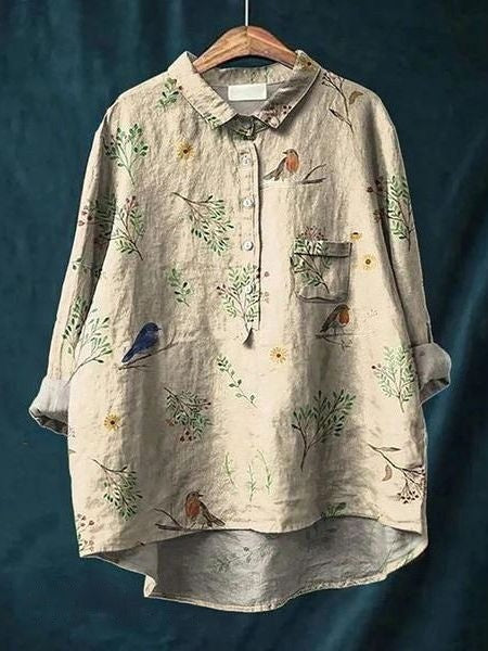 Monette | Women's Floral Short Sleeve Blouse - Floral 7