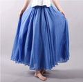 Morgan | Women's Flowy Summer Skirt, Flowy Summer Skirt for Holidays and Everyday Wear, Flowy Summer Skirt for Holidays and Everyday Wear - Blue