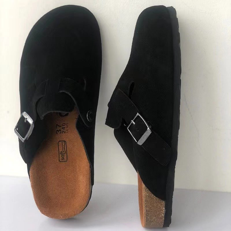 Murray | Unisex Leather Sandals, Slip-On Summer Sandals | Dressific