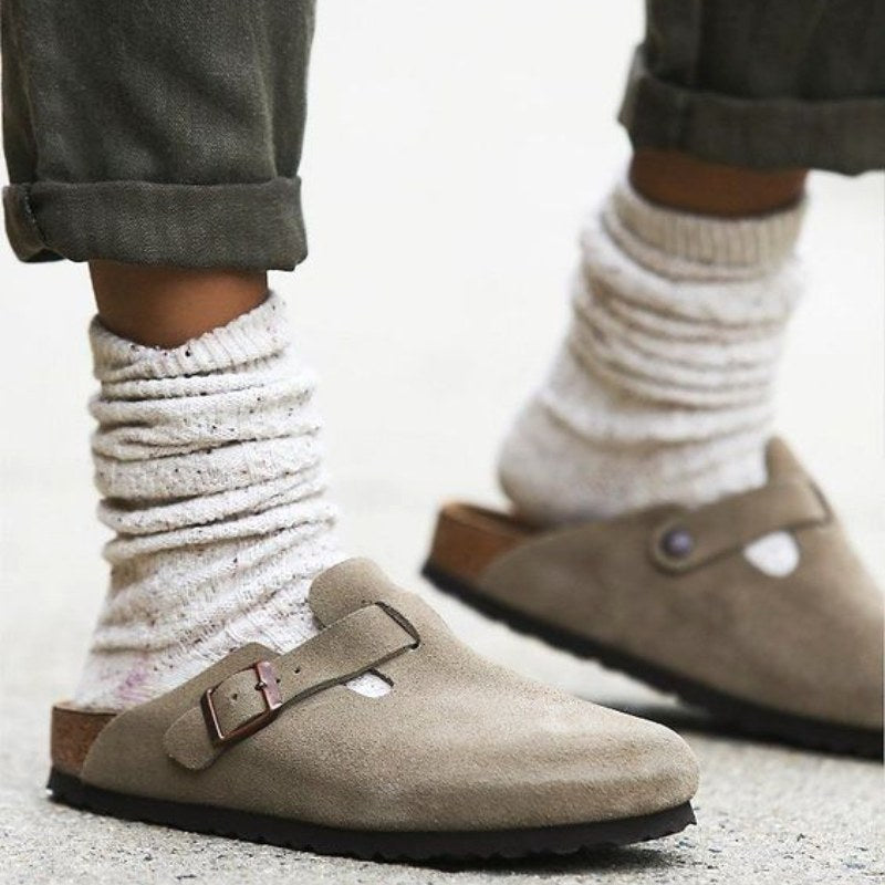 Murray | Unisex Leather Sandals, Slip-On Summer Sandals | Dressific